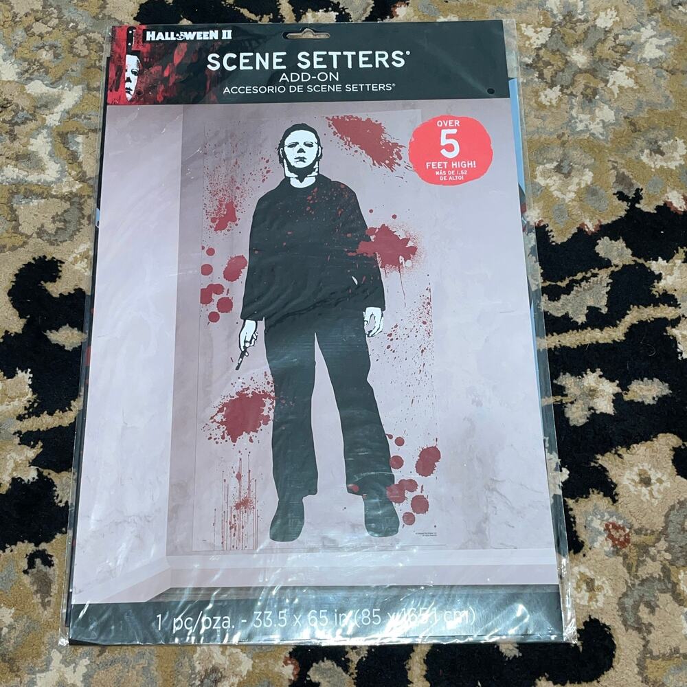 HALLOWEEN II MICHAEL MYERS SCENE SETTERS HALLOWEEN DECORATION NEW